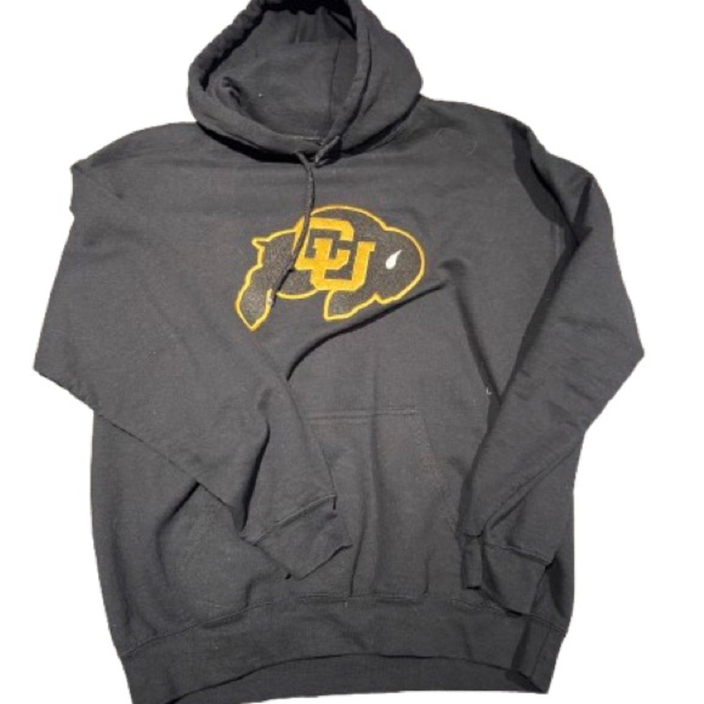 Black Hoodie with CU Boulder Logo
